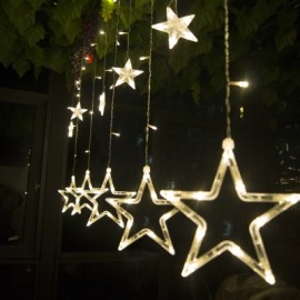 12 LEDs Star Shape String Light Holiday Party Wedd..