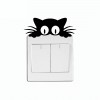 Cat Head Light Switch Sticker Funny Cartoon Animal..